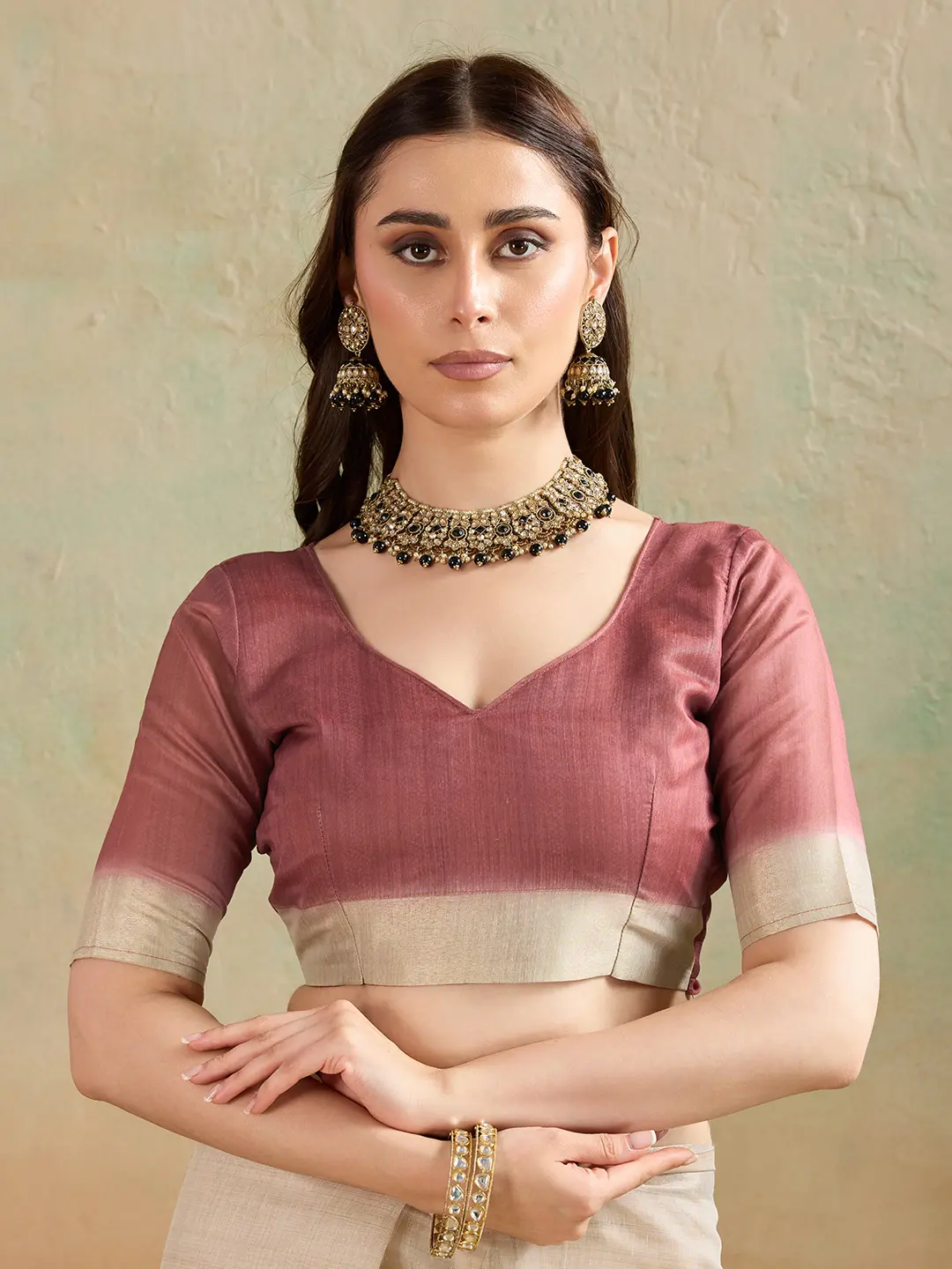 BFM Floral Print Jamdani Cotton Blend Saree 1