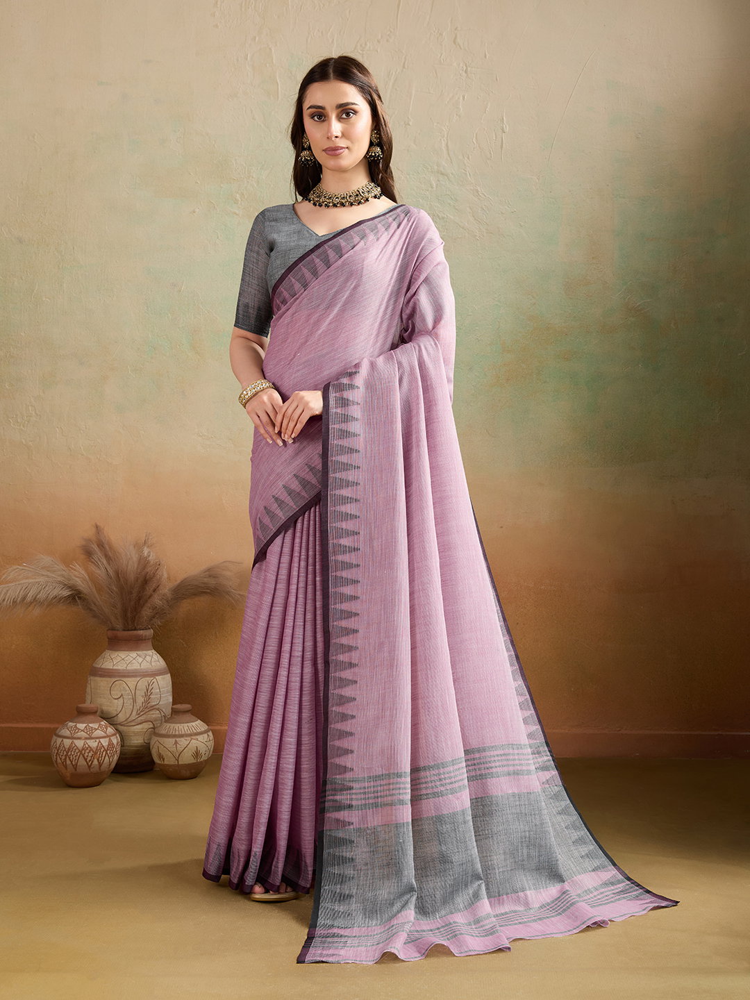 Linen Saree