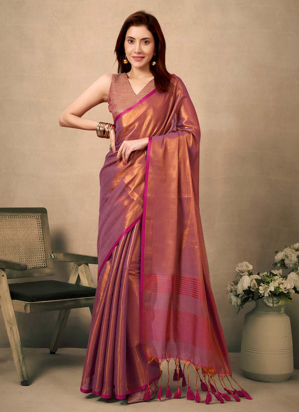Tissue Sarees