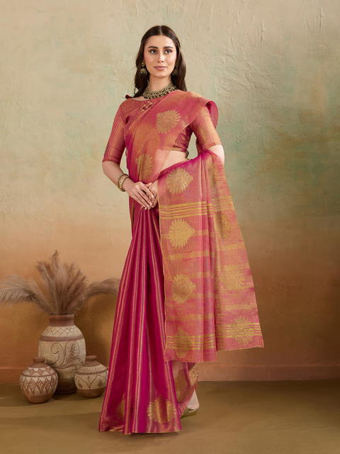 BFM Woven Banarasi Tissue Saree