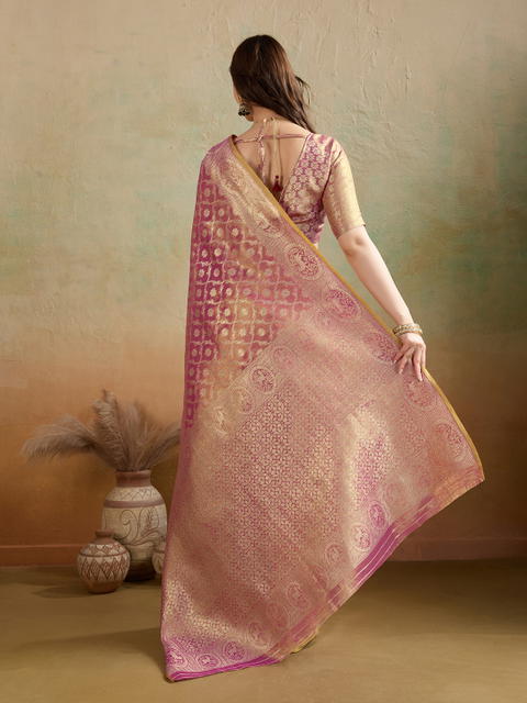BFM Woven, Embellished Banarasi Tissue Saree