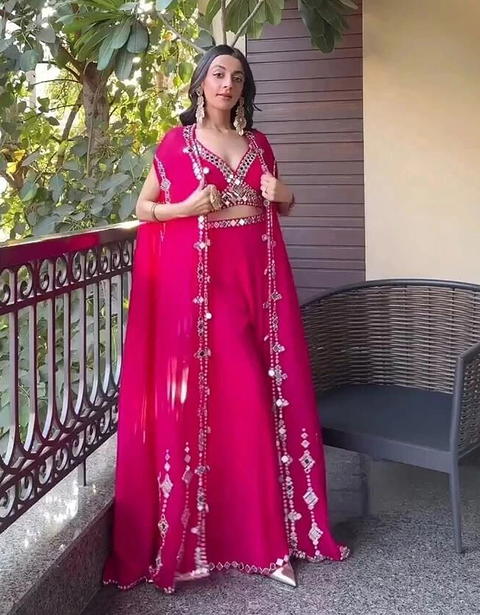 Pink Mirror Lehenga