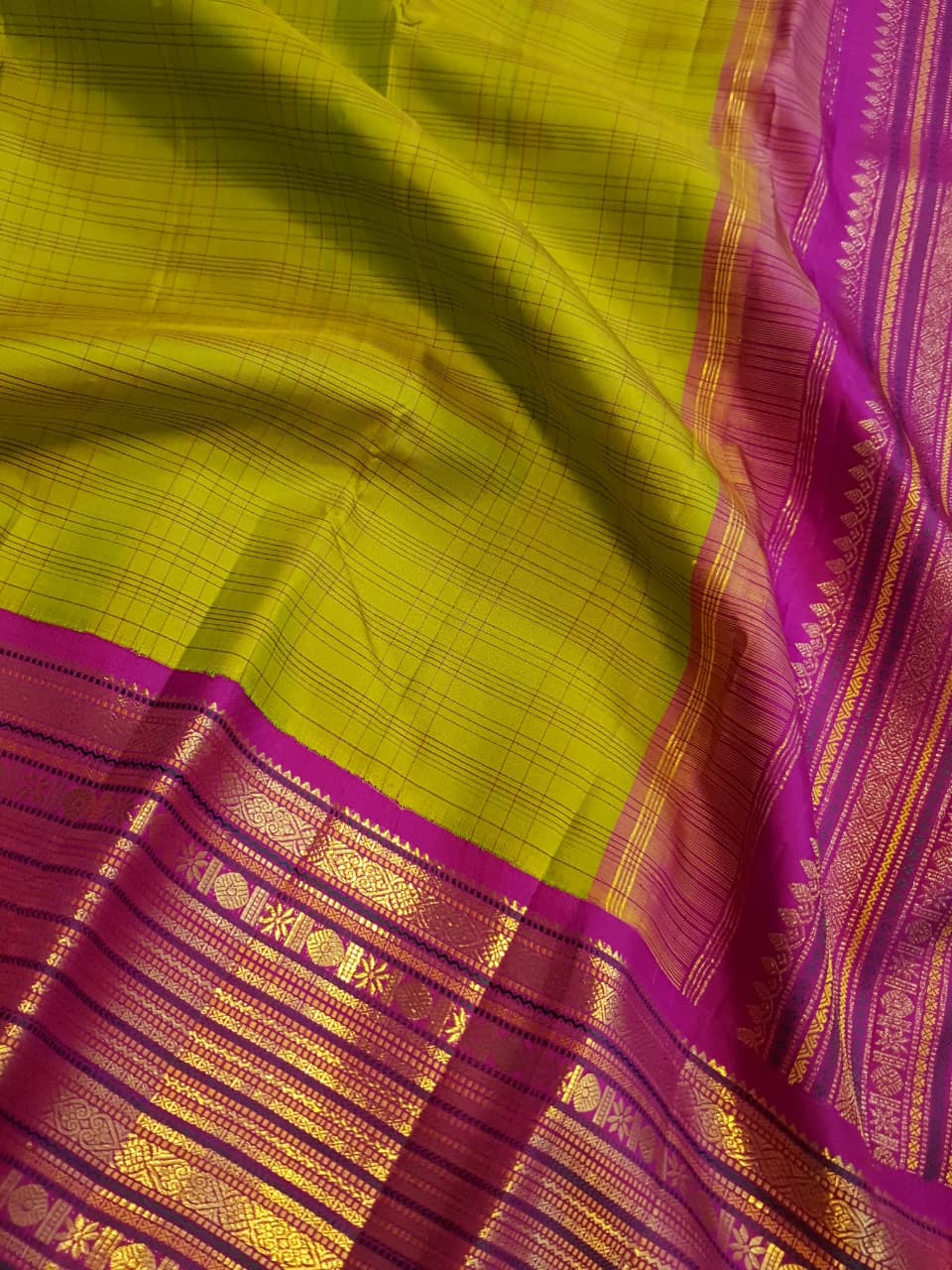 Pure kanchipuram silk saree 4