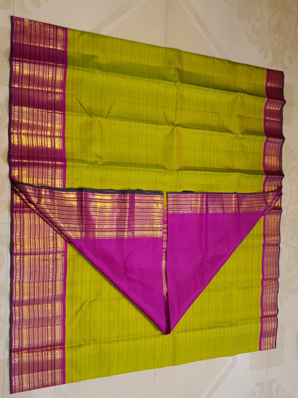 Pure kanchipuram silk saree 3