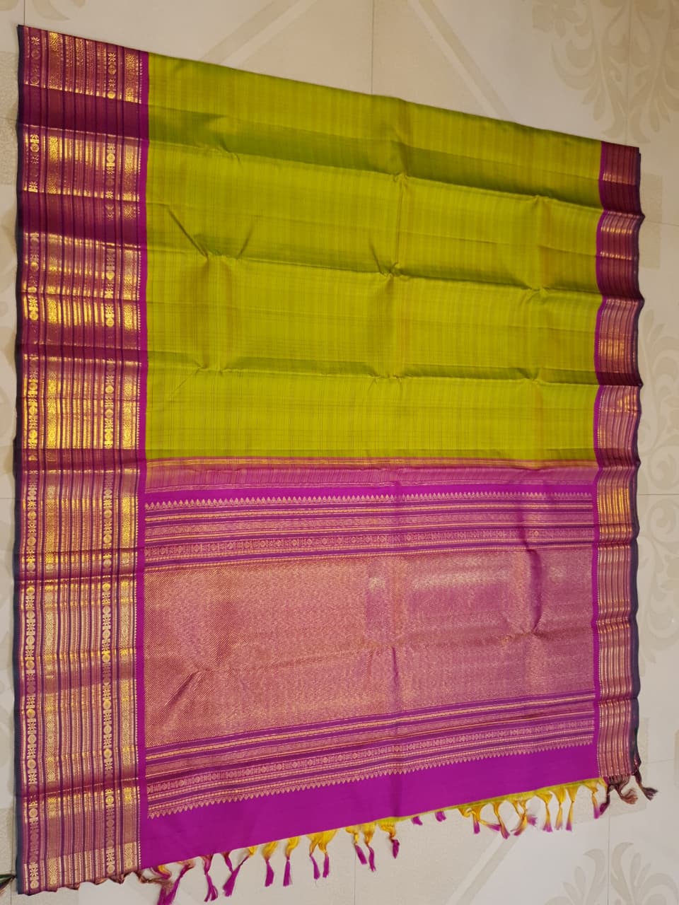 Pure kanchipuram silk saree 6