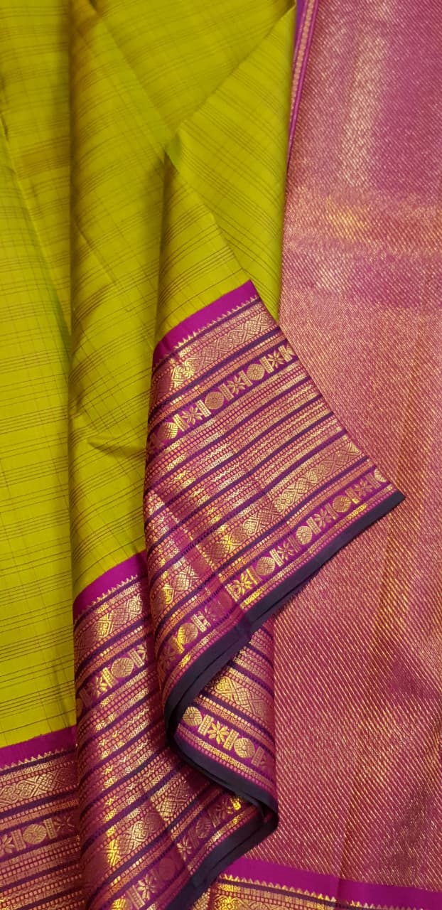 Pure kanchipuram silk saree 9