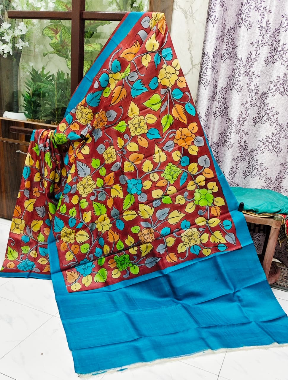 Saree kalamkari 4
