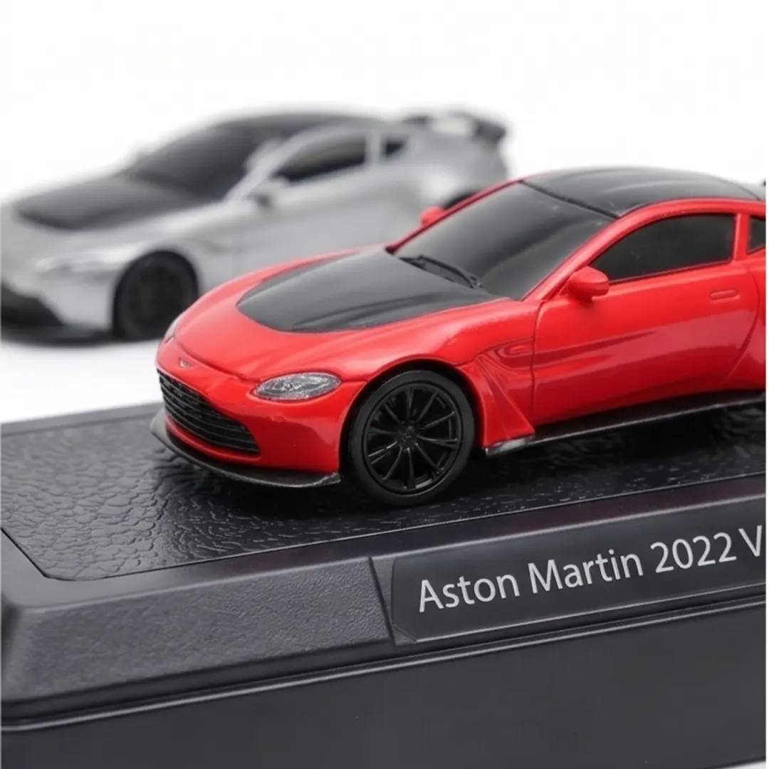 Mini RC Drift Car – Aston Martin Style | Rechargeable Remote Control Toy Car with Cones 1