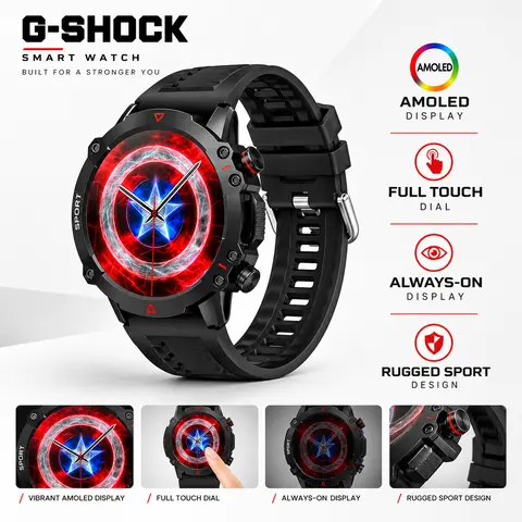 G-SHOCK STYLE SMARTWATCH FOR MEN 🔥