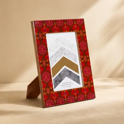 Arc & Petal Wooden Photo Frame | Decorative Picture Frame for Home & Gifting