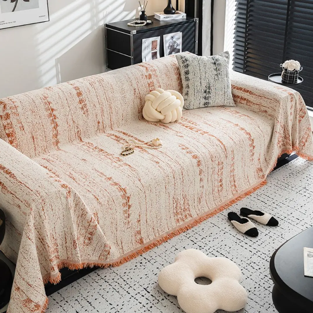 Chenille Soft Textured Anti-Slip Full Sofa Cover 1