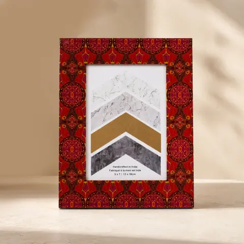 Arc & Petal Wooden Photo Frame | Decorative Picture Frame for Home & Gifting