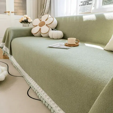Green Elegance Elegance Chenille Sofa Cover : [EM-SC-32]