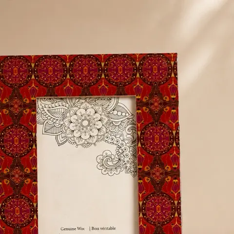 Arc & Petal Wooden Photo Frame 4x6 | Decorative Picture Frame for Home & Gifting