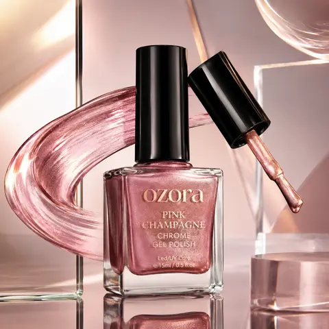 Pink Champagne Chrome Gel