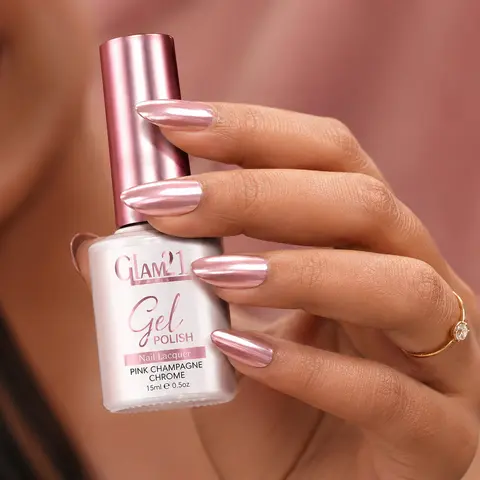 Pink Champagne Chrome Gel