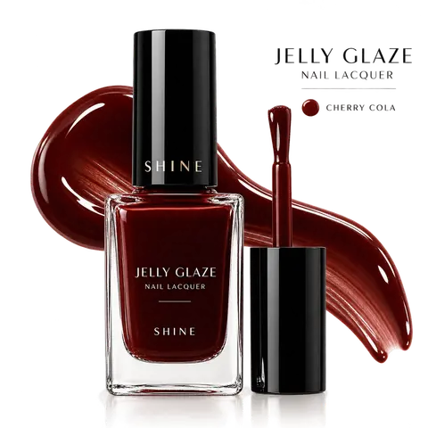 Jelly Glaze Nail Lacquer – Cherry Cola