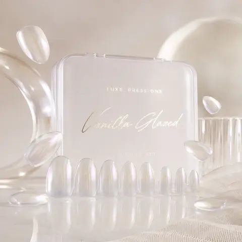 Vanilla Glazed Chrome Press-Ons