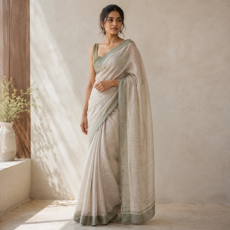 LINEN SAREE