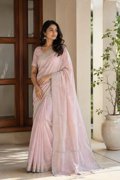Pastel Cotton Elegance Saree