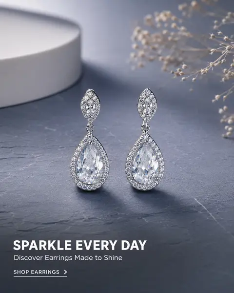 Elara Crystal Hoop Earrings