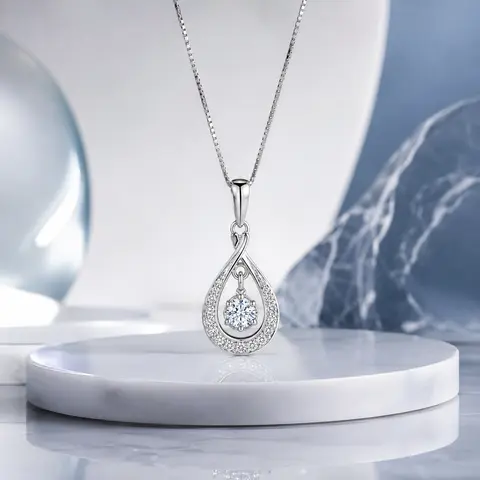 Celeste Crystal Drop Pendant