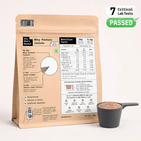 24g Whey Protein Isolate | 500g Pack | Cocoa