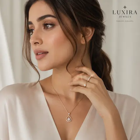 Minimal Gold Pendant Set