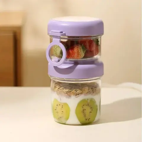 On-the-Go-Salad and Yougurt Cup with Leak-Proof Lid & Spoon