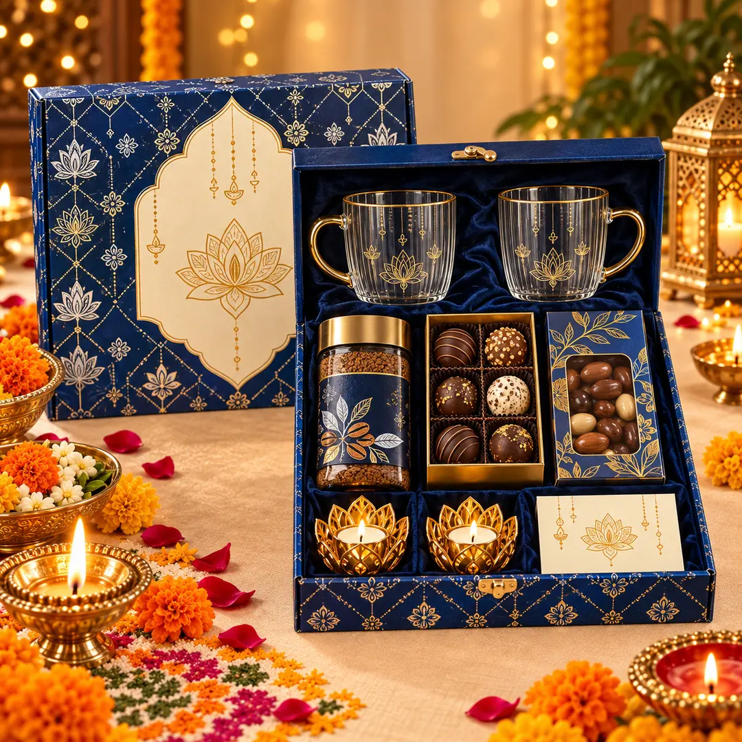 Midnight Blue Coffee & Chocolate Hamper 1
