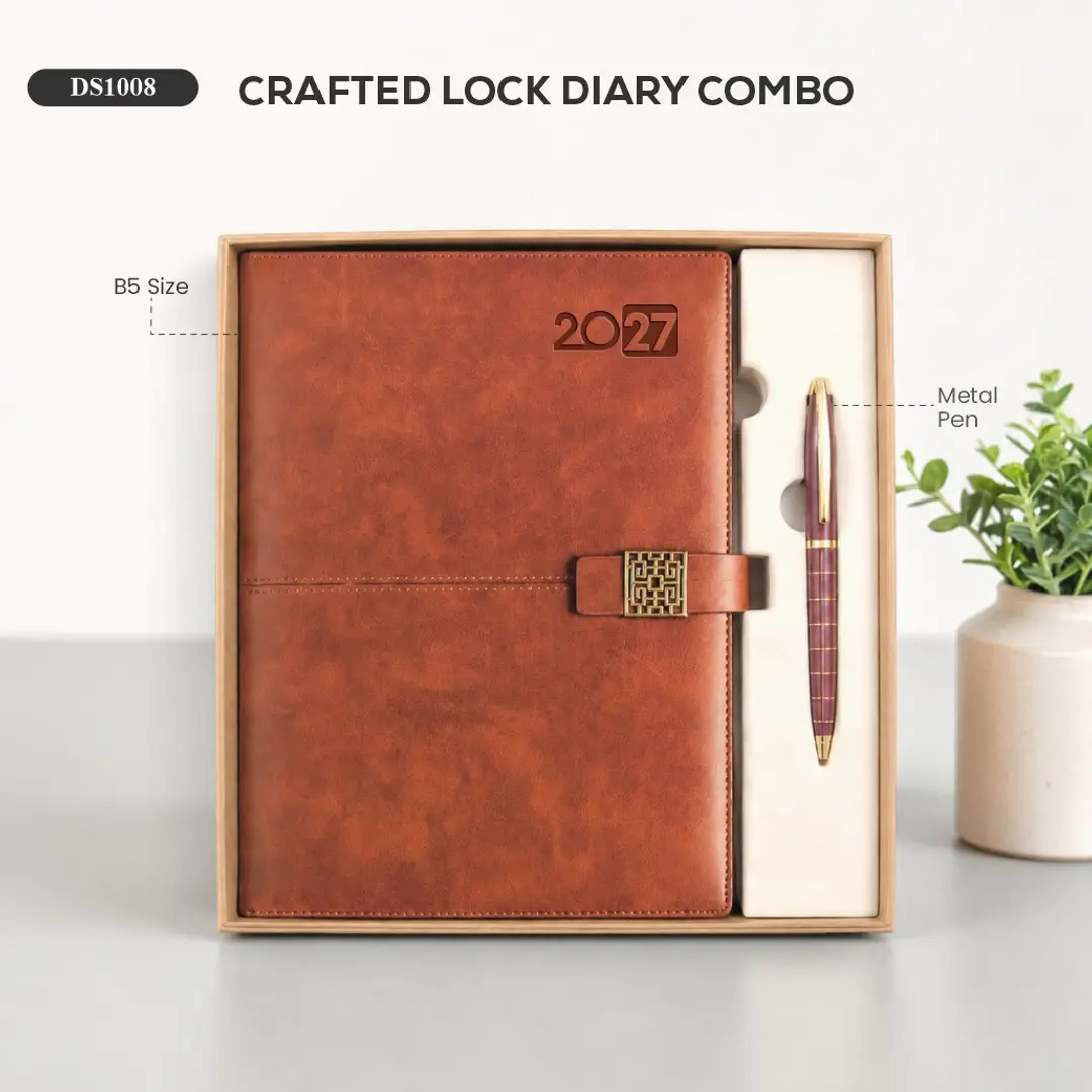Crafted Lock Diary Combo 1
