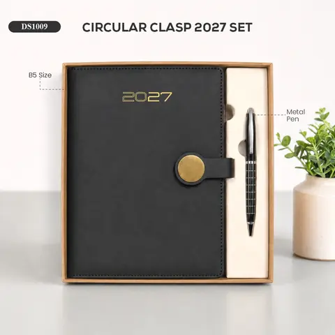 Circular Clasp Dated Diary