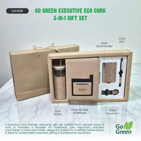 GO GREEN EXECUTIVE ECO CORK 5-IN-1 GIFT SET