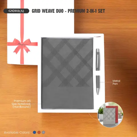 Grid Weave Duo – Premium 2-in-1 Set Softbound