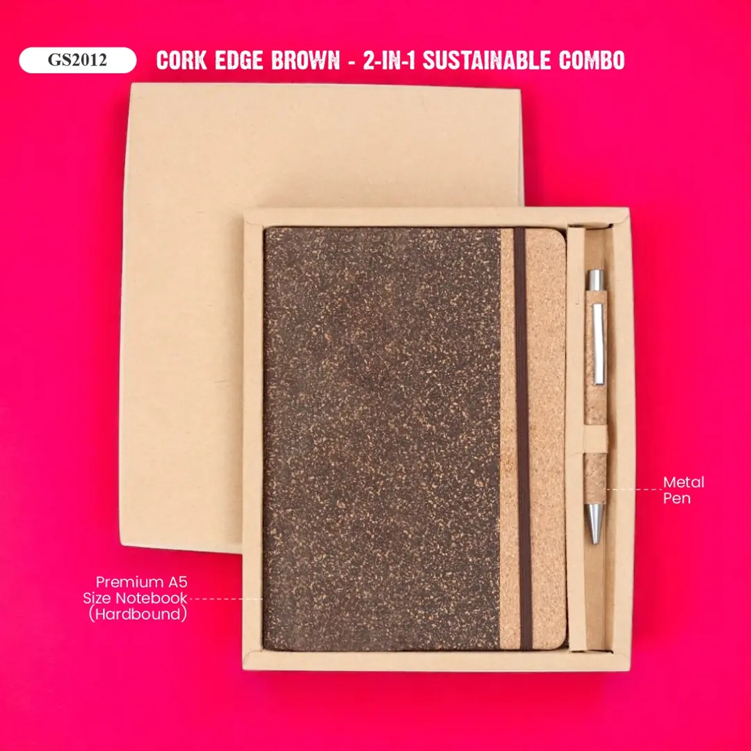 Cork Edge Brown – 2-in-1 Sustainable Combo 1