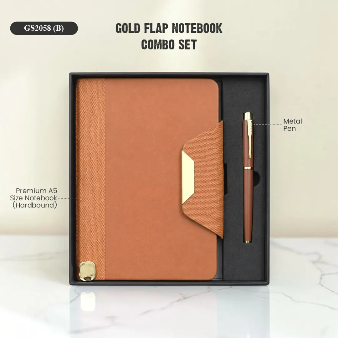 2-in-1 | Executive Silver Flap Textured Set 1