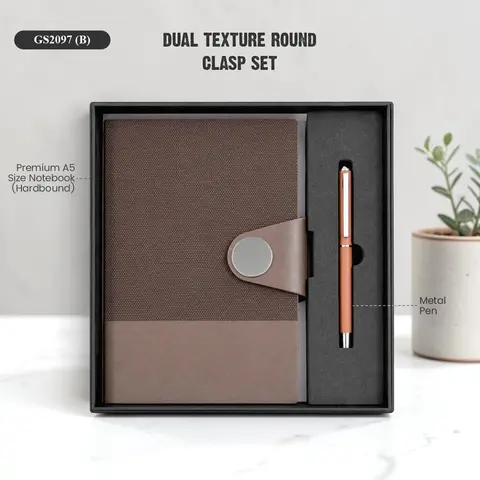 DUAL TEXTURE ROUND CLASP SET