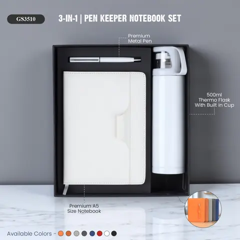 3-in-1 | Pen Keeper Notebook Set