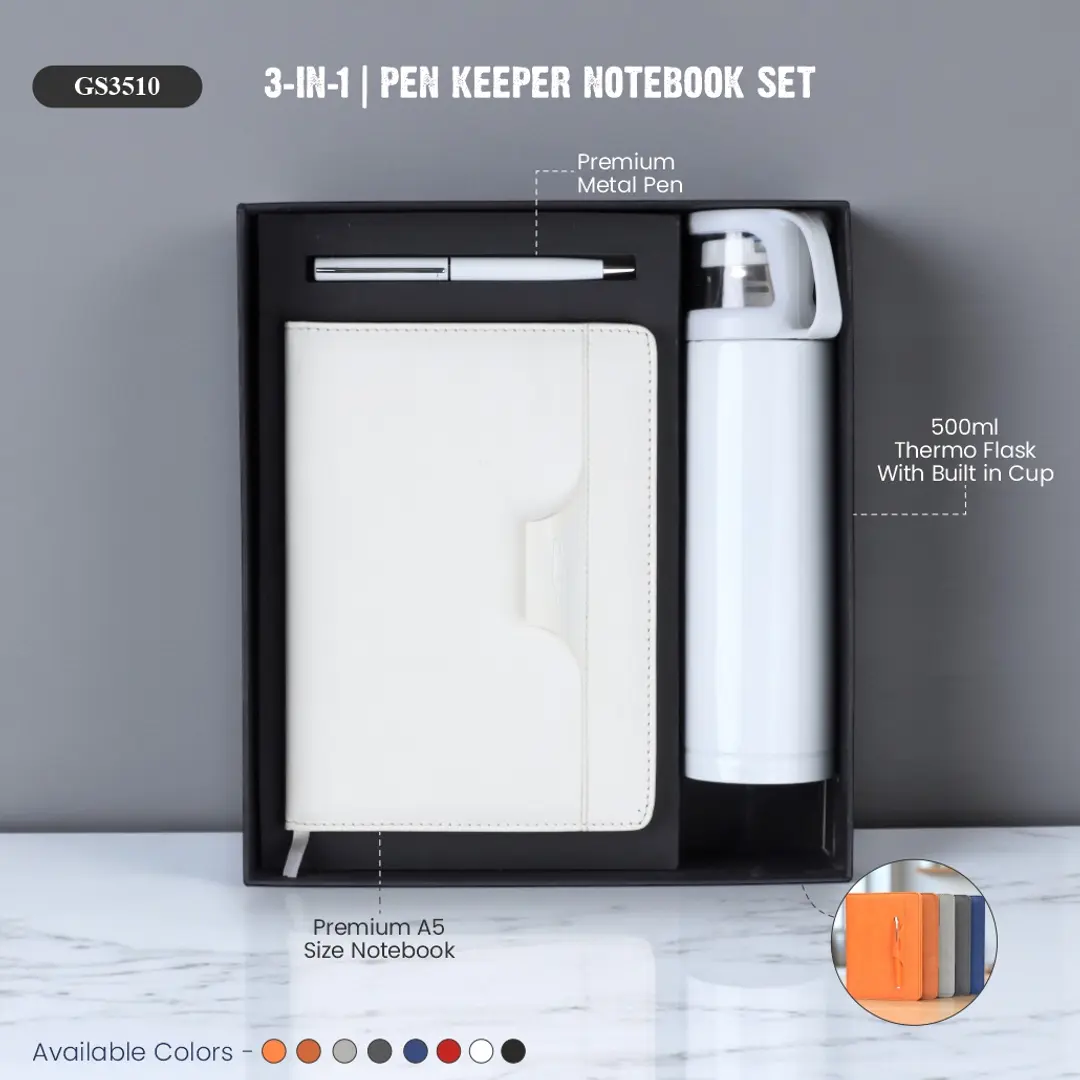 3-in-1 | Pen Keeper Notebook Set 1