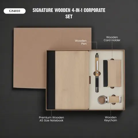 Signature Wooden 4 in 1 Corporate  Set