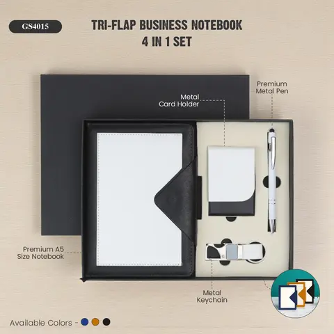 Tri-Flap Business Notebook 4 in 1 Set