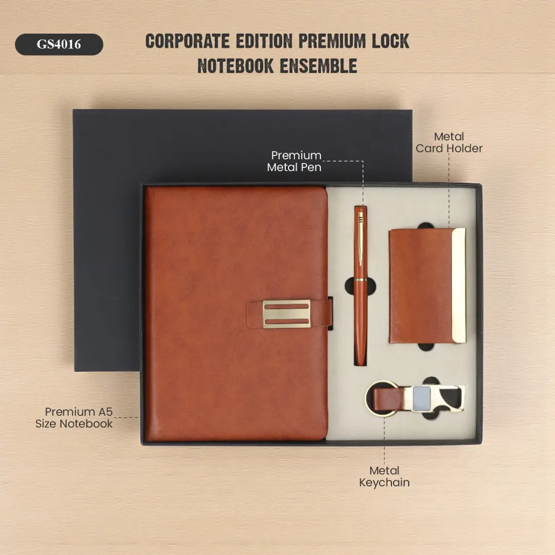 Corporate Edition Premium Lock Notebook Ensemble 1