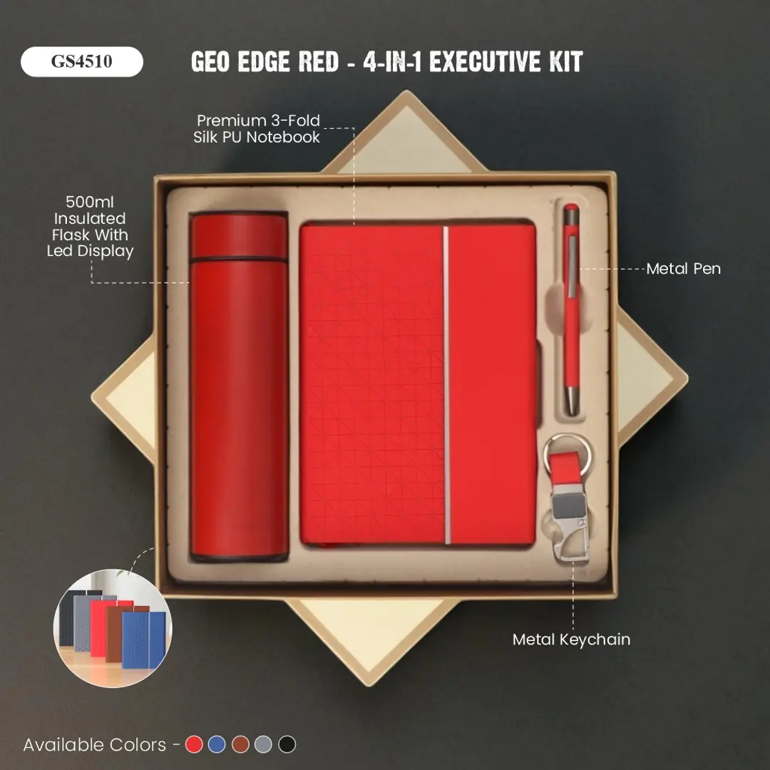 Geo Edge Red - 4-in 1 Executive Kit 1