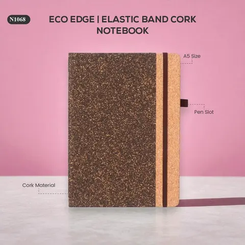 Eco Edge | Elastic Band Cork Notebook