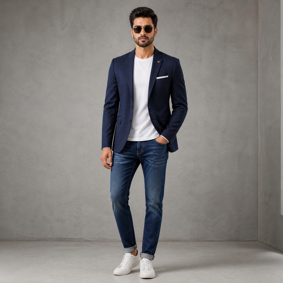 Smart Casual Grey Blazer 1