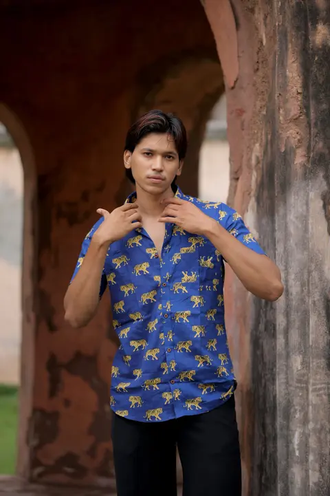 SUNEHRA BAAGH - HALF SLEEVES SHIRTS