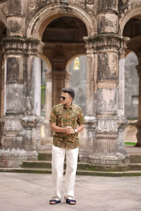 Hariyali - Half Sleeve Cotton Shirt
