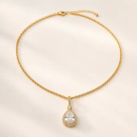 Celeste Crystal Chain Pendant